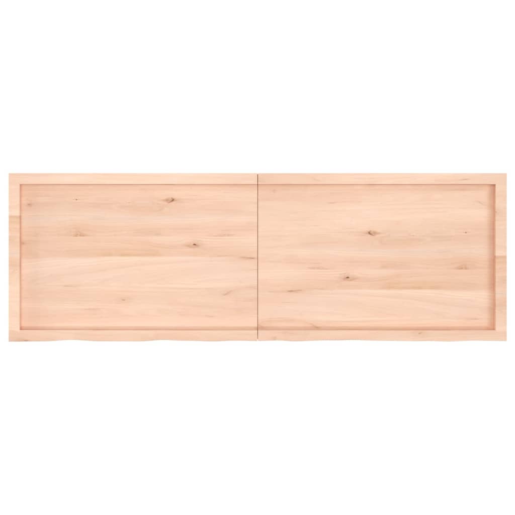 Wandschap 180x60x(2-6) cm onbehandeld massief eikenhout