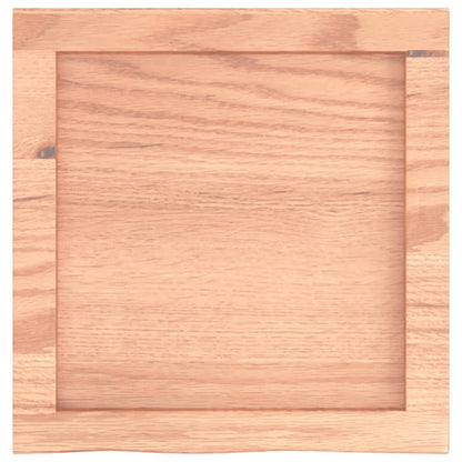 Wandschap 40x40x(2-4) cm behandeld massief eikenhout lichtbruin