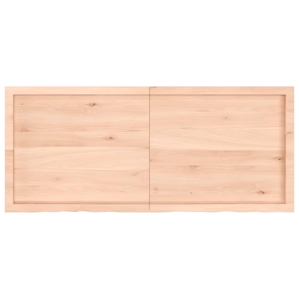 Wastafelblad 140x60x(2-4) cm onbehandeld massief hout