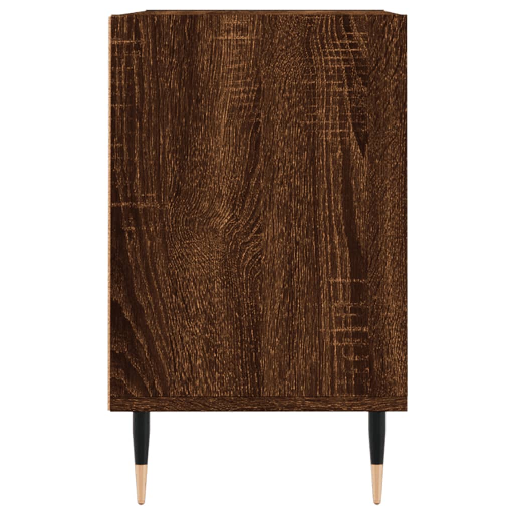 Tv-meubel 69,5x30x50 cm bewerkt hout bruin eikenkleur