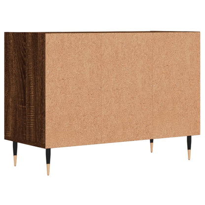 Tv-meubel 69,5x30x50 cm bewerkt hout bruin eikenkleur