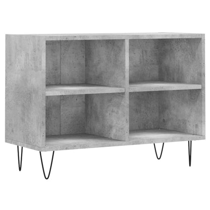 Tv-meubel 69,5x30x50 cm bewerkt hout betongrijs