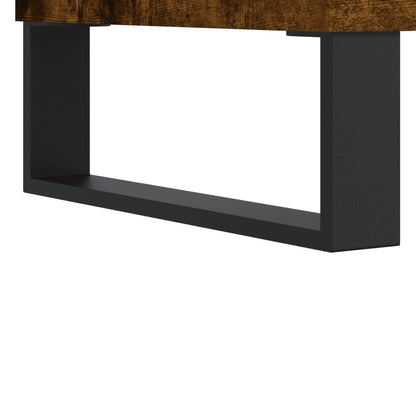 Tv-meubel 69,5x30x50 cm bewerkt hout gerookt eikenkleurig