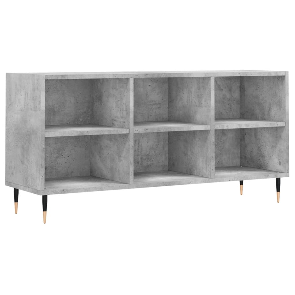 Tv-meubel 103,5x30x50 cm bewerkt hout betongrijs