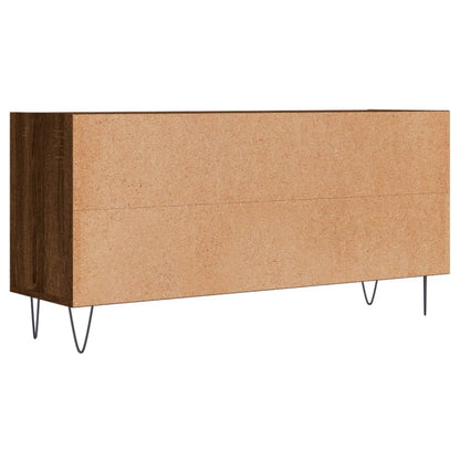 Tv-meubel 103,5x30x50 cm bewerkt hout bruin eikenkleur