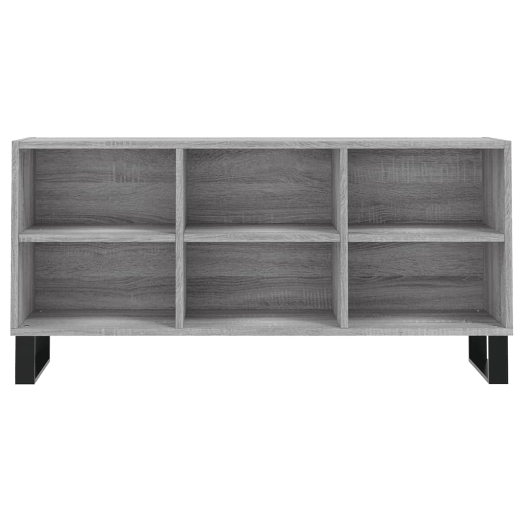 Tv-meubel 103,5x30x50 cm bewerkt hout grijs sonoma eikenkleurig