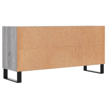 Tv-meubel 103,5x30x50 cm bewerkt hout grijs sonoma eikenkleurig