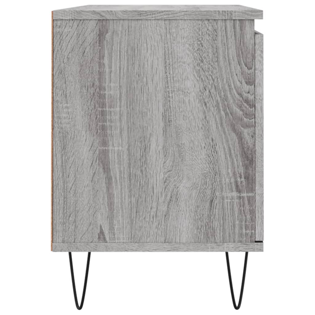 Tv-meubel 104x35x50 cm bewerkt hout grijs sonoma eikenkleurig