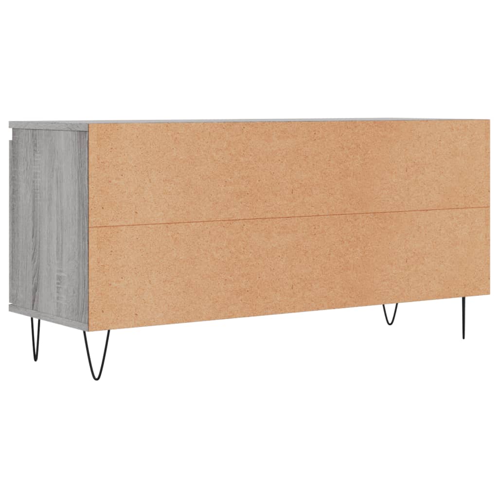 Tv-meubel 104x35x50 cm bewerkt hout grijs sonoma eikenkleurig