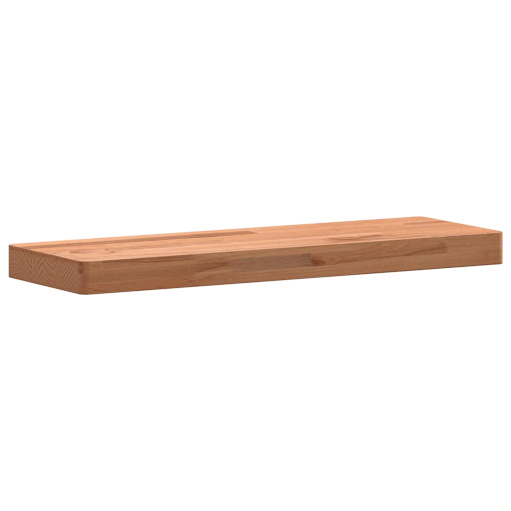 Wandschap 60x20x4 cm massief beukenhout