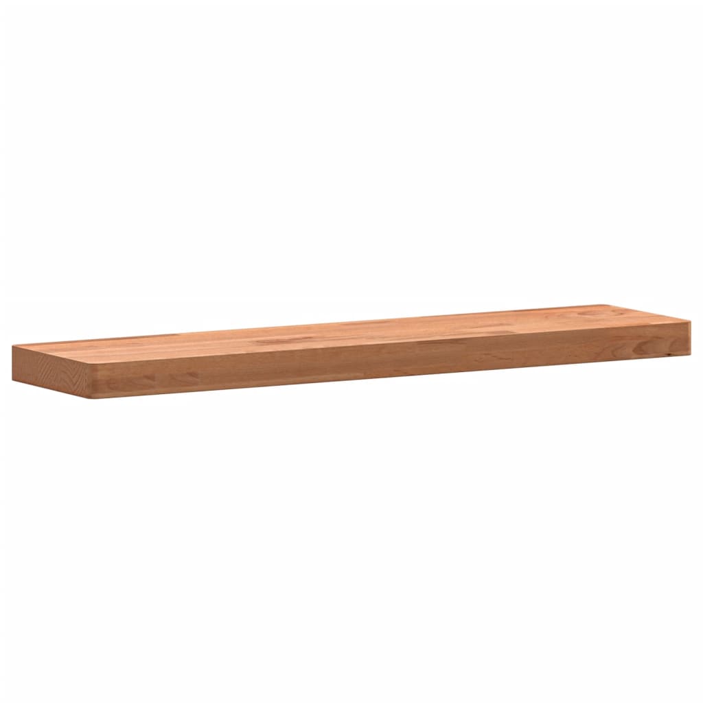 Wandschap 80x20x4 cm massief beukenhout