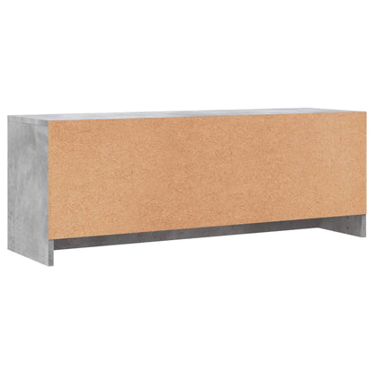 Tv-meubel 102x30x37,5 cm bewerkt hout betongrijs