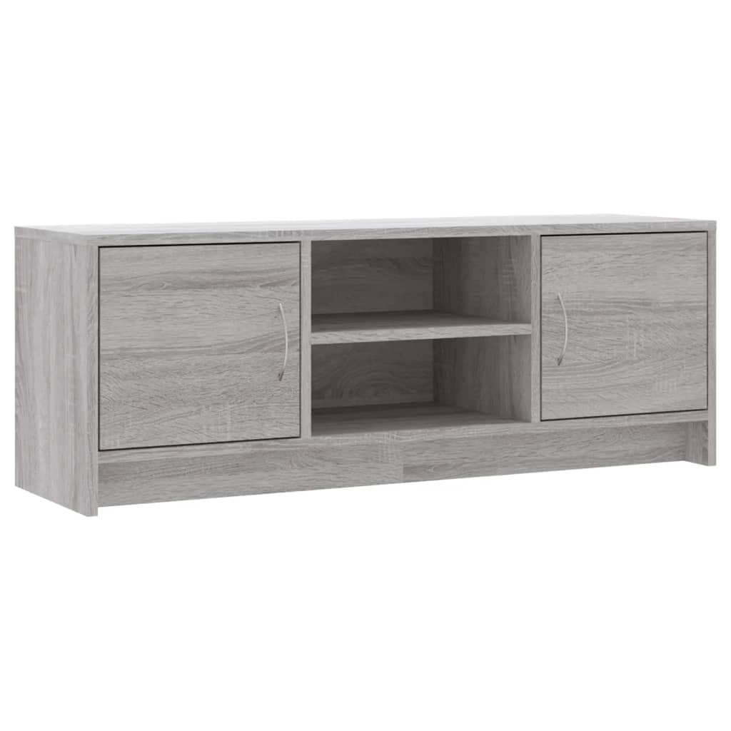 Tv-meubel 102x30x37,5 cm bewerkt hout grijs sonoma eikenkleurig