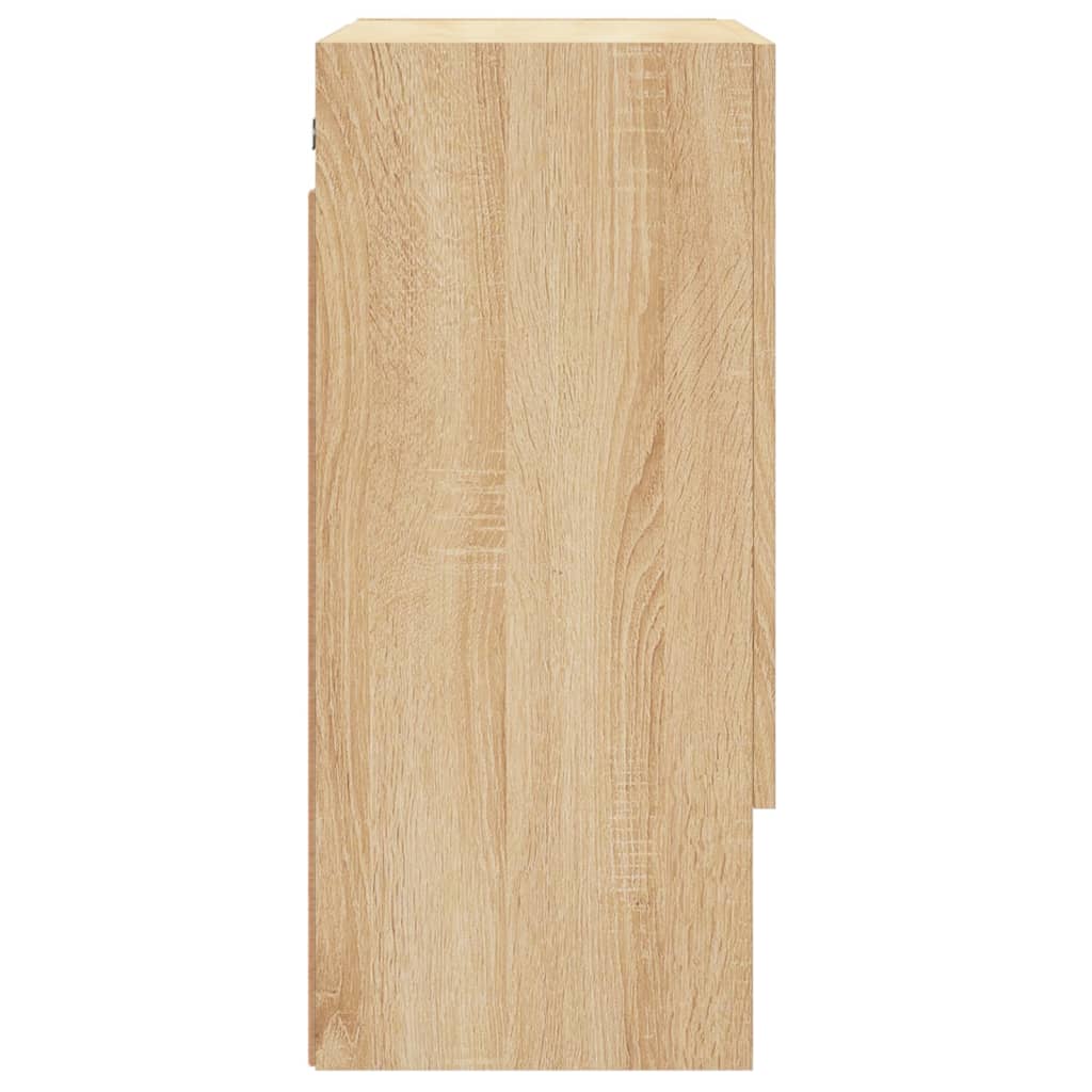 Wandkast 60x31x70 cm bewerkt hout sonoma eikenkleurig