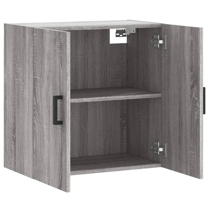 Wandkast 60x31x60 cm bewerkt hout grijs sonoma eikenkleurig