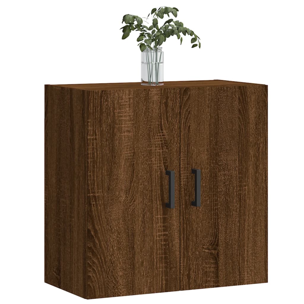 Wandkast 60x31x60 cm bewerkt hout bruin eikenkleur