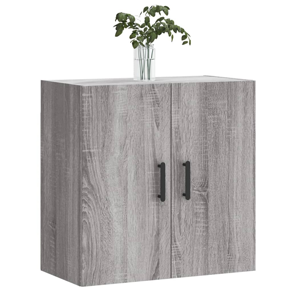 Wandkast 60x31x60 cm bewerkt hout grijs sonoma eikenkleurig