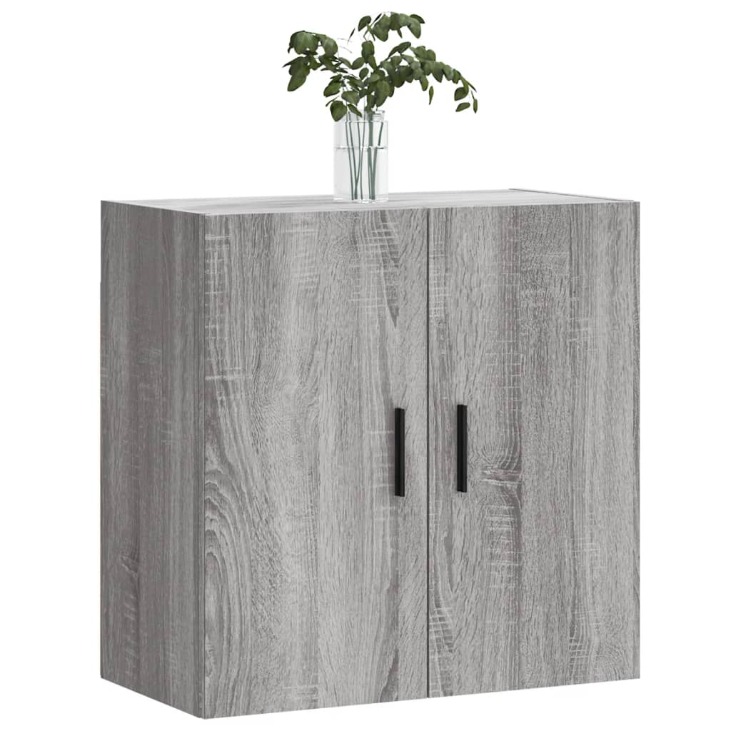 Wandkast 60x31x60 cm bewerkt hout grijs sonoma eikenkleurig