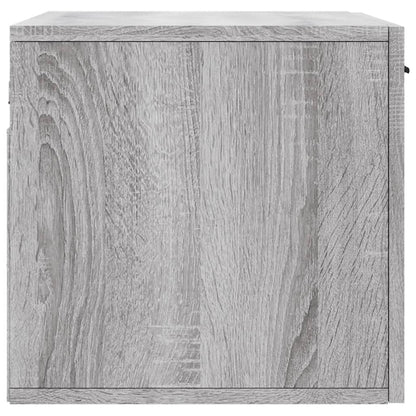 Wandkast 60x36,5x35 cm bewerkt hout grijs sonoma eikenkleurig