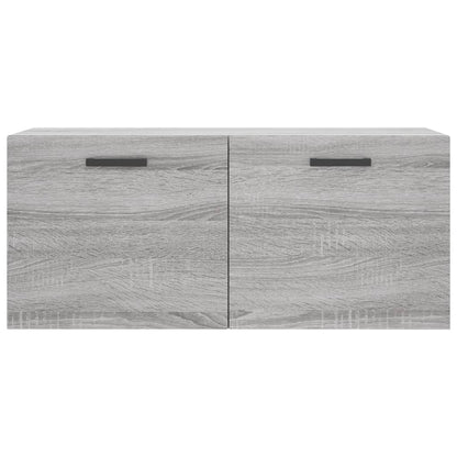 Wandkast 80x36,5x35 cm bewerkt hout grijs sonoma eikenkleurig