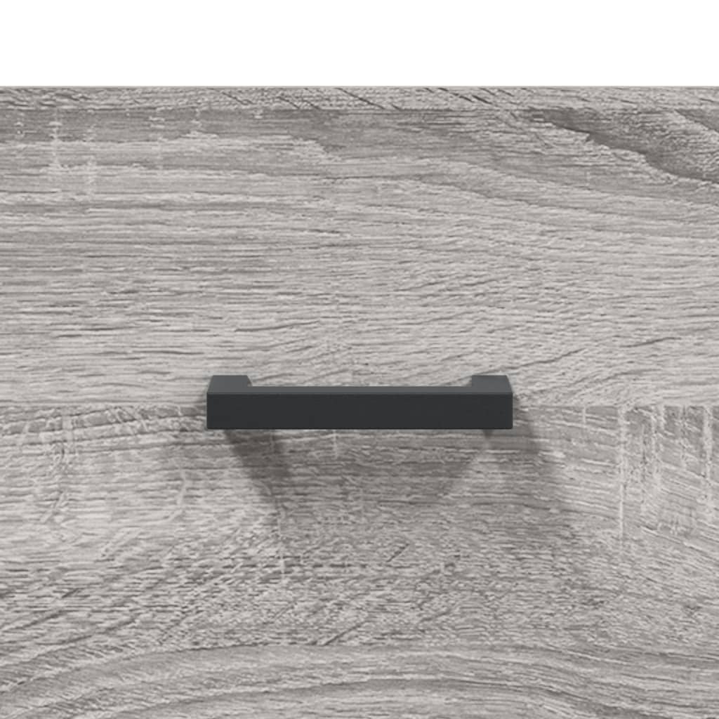 Wandkast 80x36,5x35 cm bewerkt hout grijs sonoma eikenkleurig