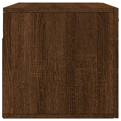 Wandkast 80x36,5x35 cm bewerkt hout bruin eikenkleur