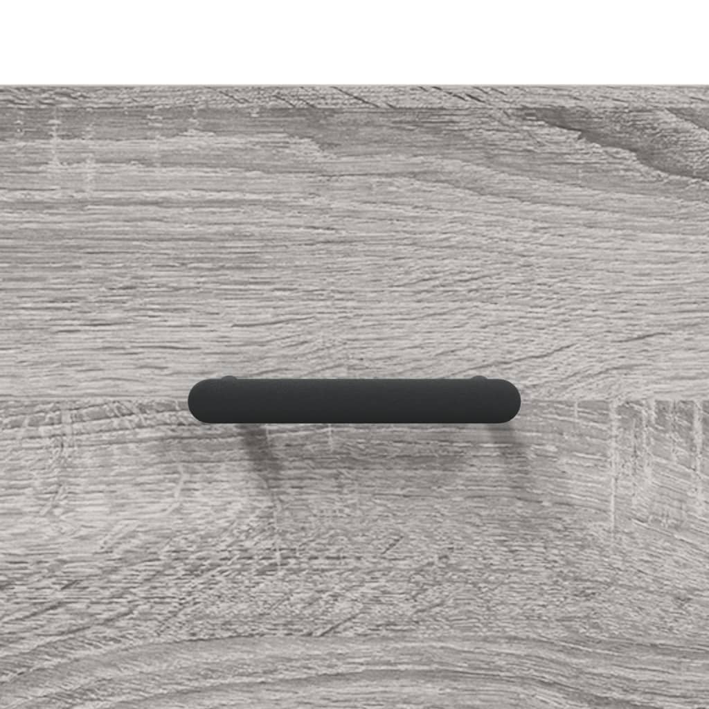 Wandkast 100x36,5x35 cm bewerkt hout grijs sonoma eikenkleurig