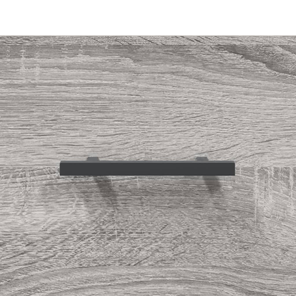 Wandkast 100x36,5x35 cm bewerkt hout grijs sonoma eikenkleurig