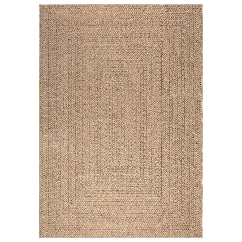 Vloerkleed ZIZUR binnen en buiten 160x230 cm jute look