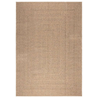 Vloerkleed ZIZUR binnen en buiten 160x230 cm jute look