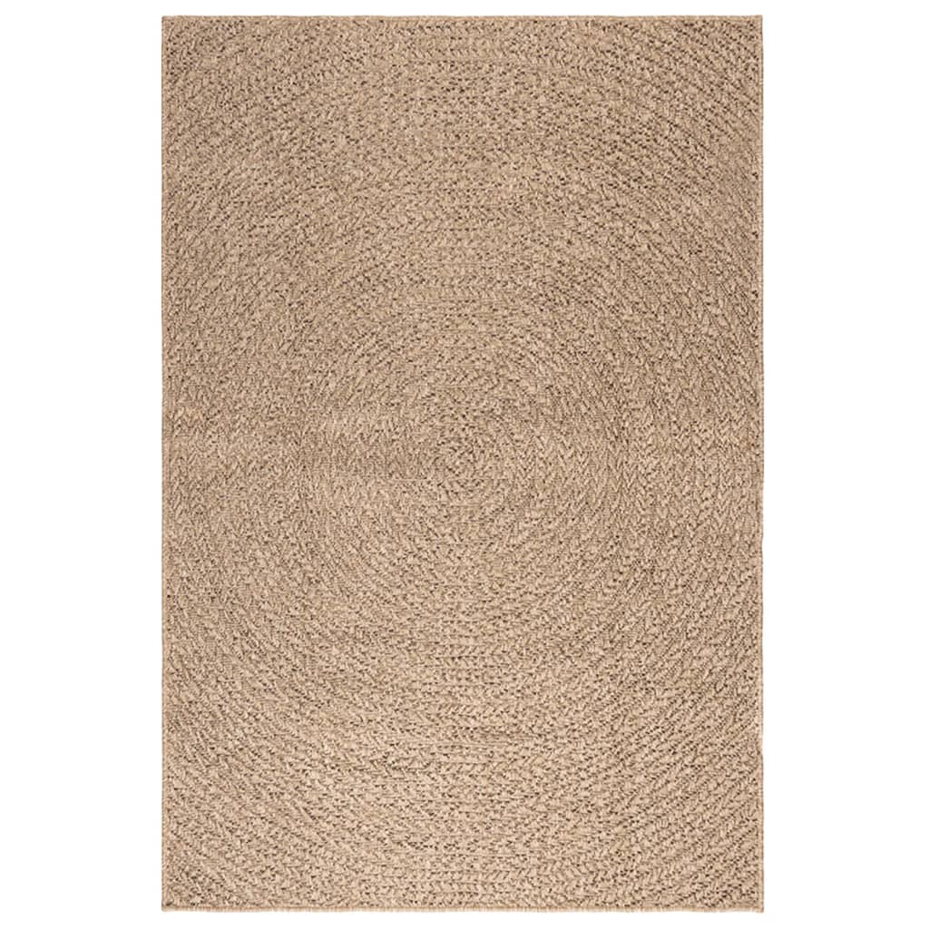 Vloerkleed ZIZUR binnen en buiten 120x170 cm jute look