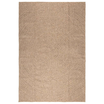 Vloerkleed ZIZUR binnen en buiten 160x230 cm jute look