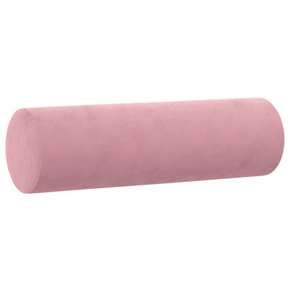 Tweezitsbank met sierkussens 120 cm fluweel roze