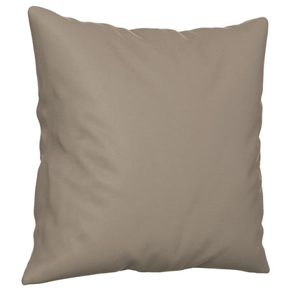 Tweezitsbank met kussens 140 cm microvezelstof taupe