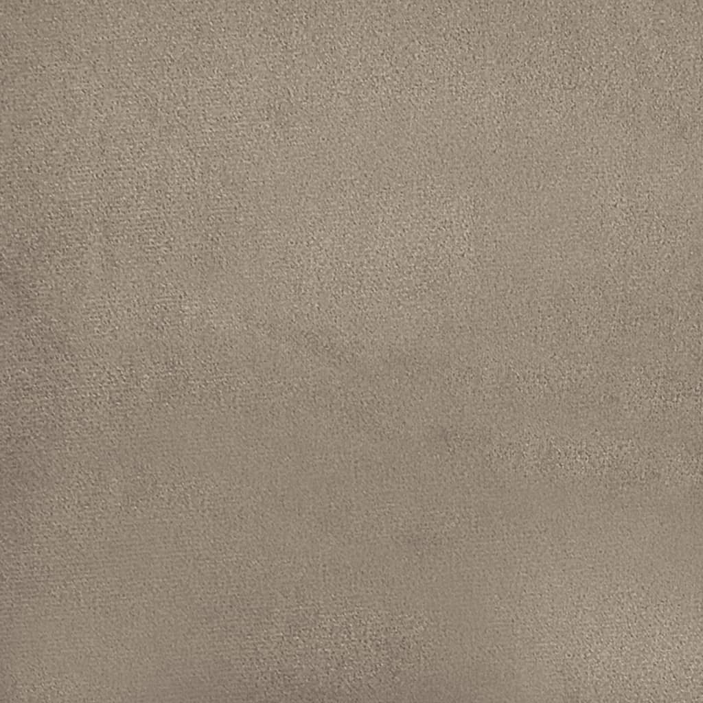 Tweezitsbank met kussens 140 cm microvezelstof taupe