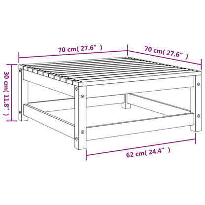 Tuinvoetenbank 70x70x30 cm geïmpregneerd grenenhout