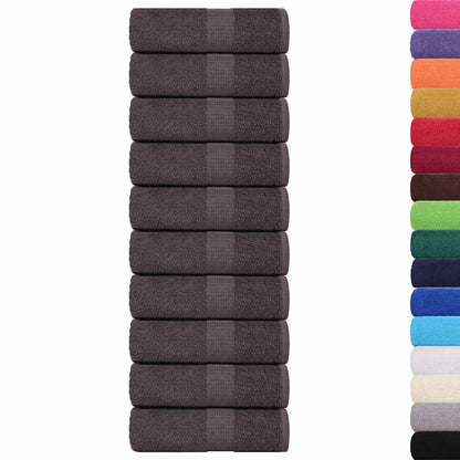 Washandjes 50 st 15x21 cm 360 g/m² 100% katoen antracietkleurig