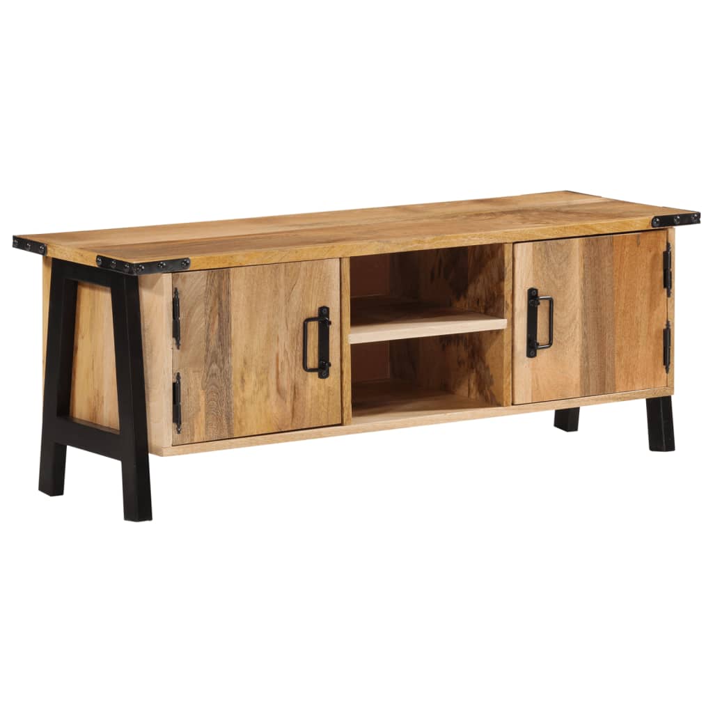 Tv-meubel 110x35x40 cm massief mangohout