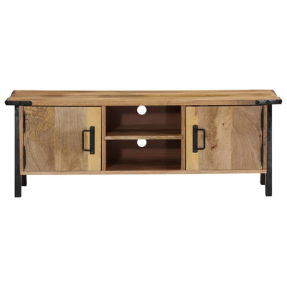 Tv-meubel 110x35x40 cm massief mangohout