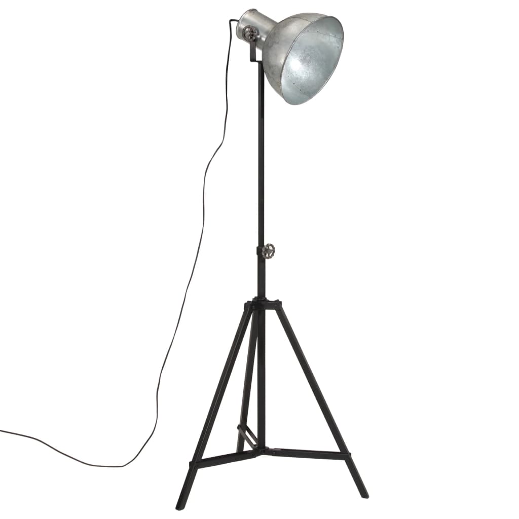 Vloerlamp 25 W E27 61x61x90/150 cm vintage zilverkleurig