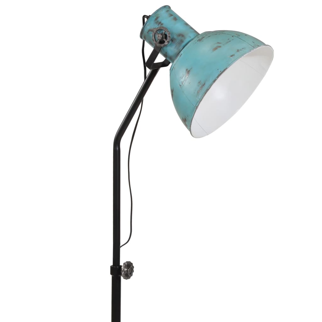 Vloerlamp 25 W E27 30x30x90/150 cm verweerd blauw