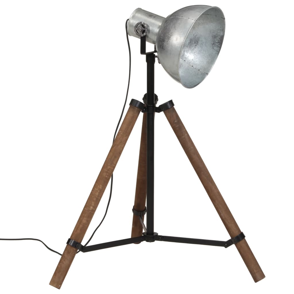 Vloerlamp 25 W E27 75x75x90-150 cm vintage zilverkleurig