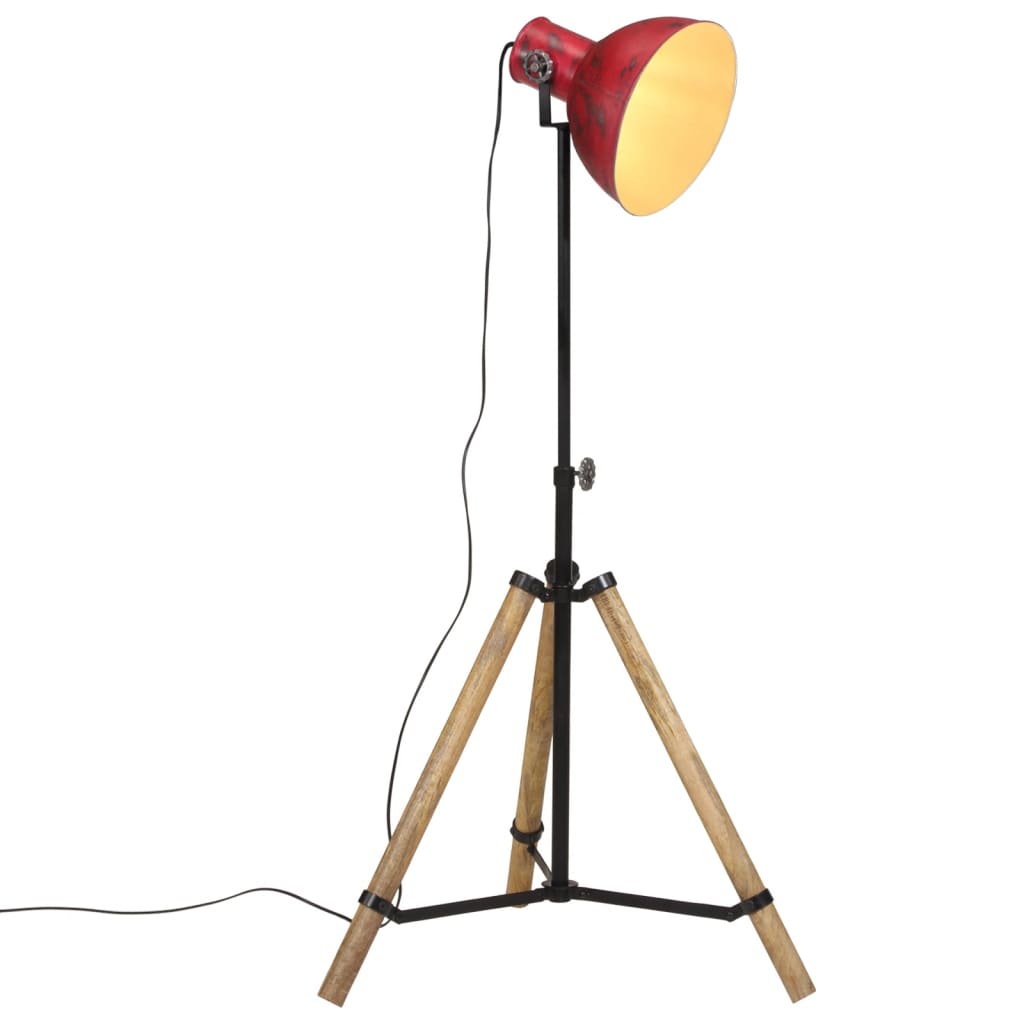 Vloerlamp 25 W E27 75x75x90-150 cm verweerd rood