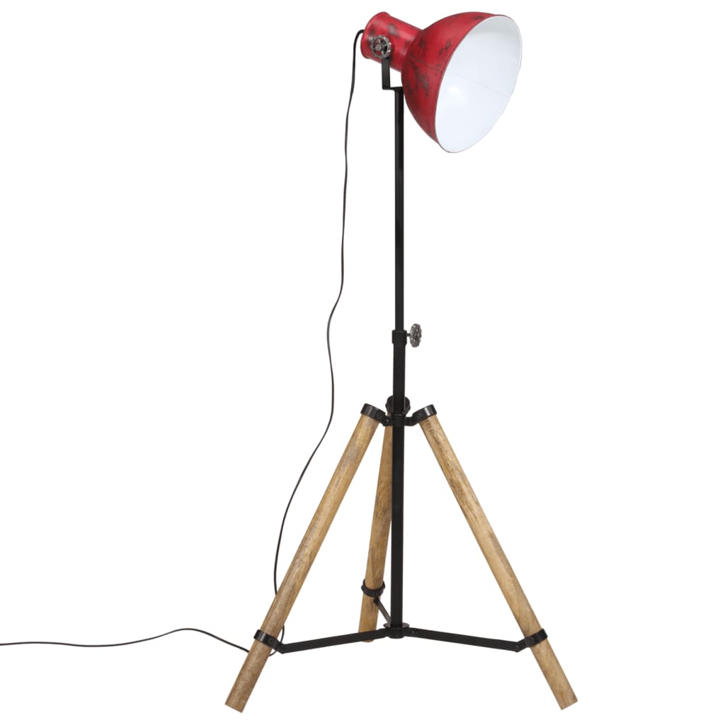 Vloerlamp 25 W E27 75x75x90-150 cm verweerd rood