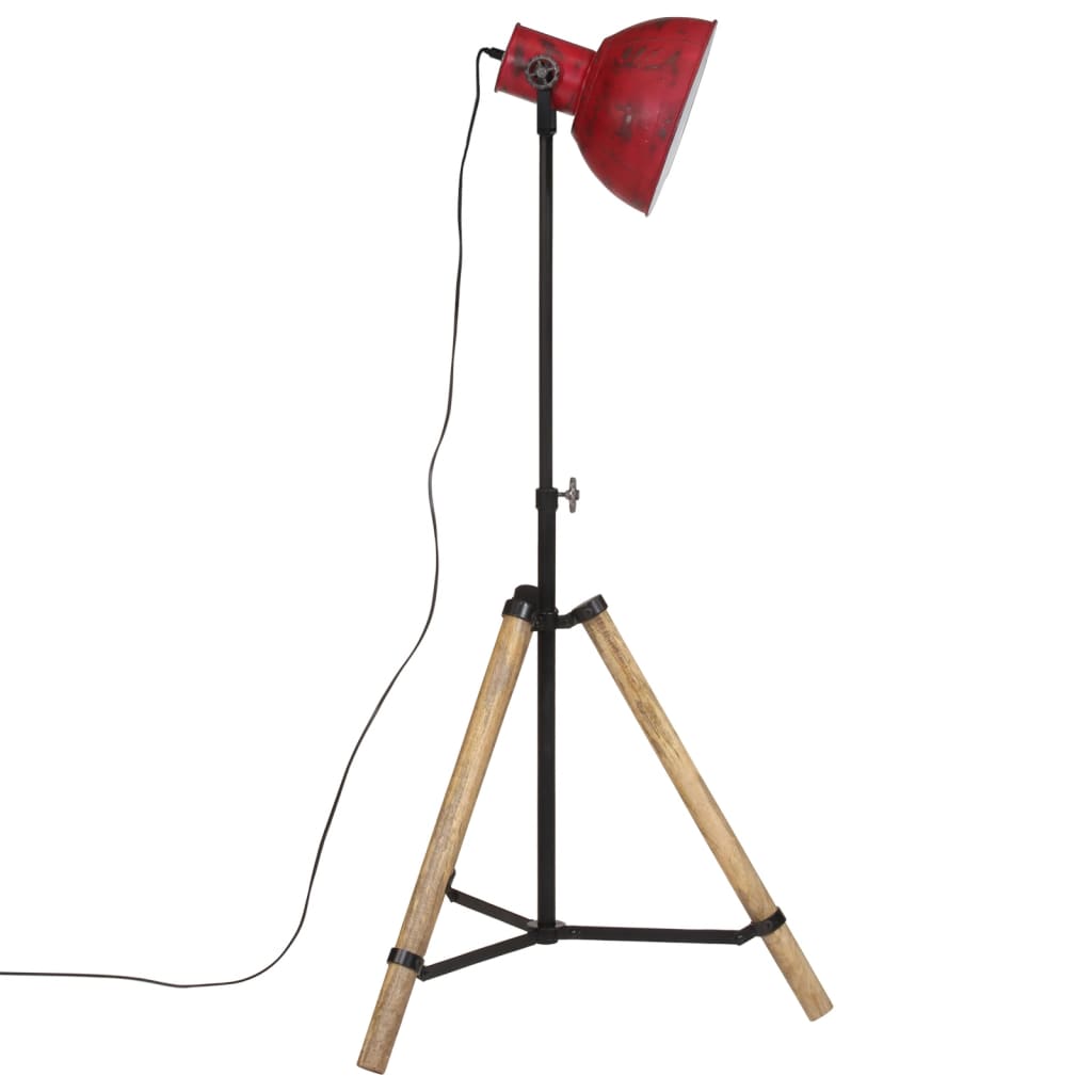 Vloerlamp 25 W E27 75x75x90-150 cm verweerd rood