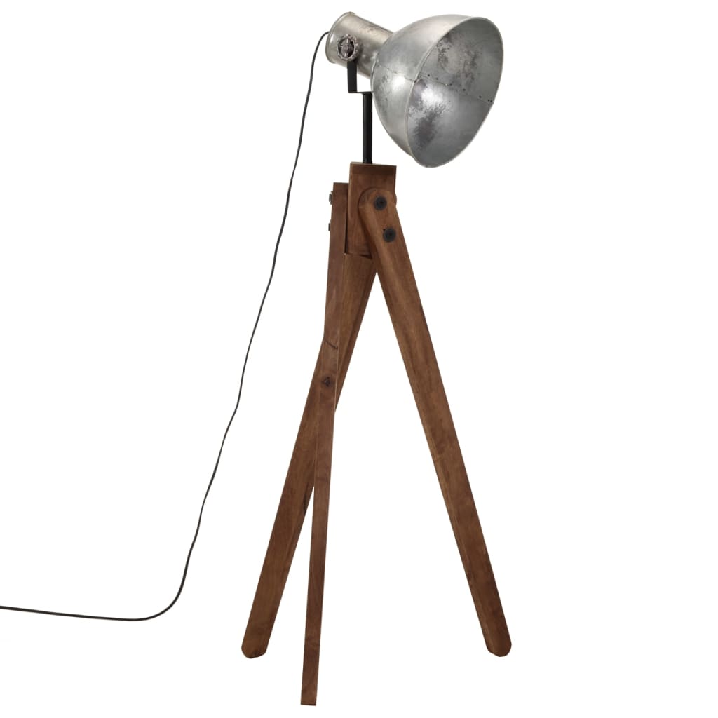 Vloerlamp 25 W E27 45x45x120 cm vintage zilverkleurig