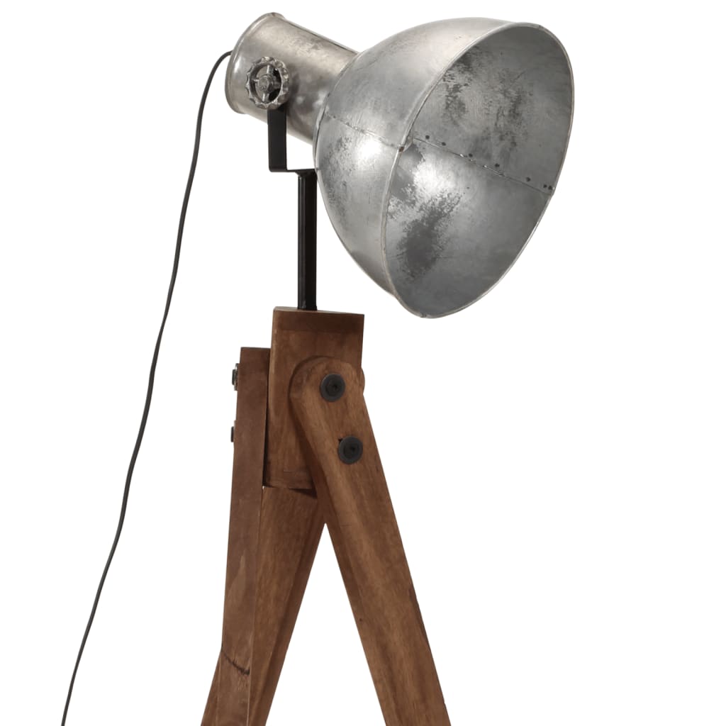 Vloerlamp 25 W E27 45x45x120 cm vintage zilverkleurig