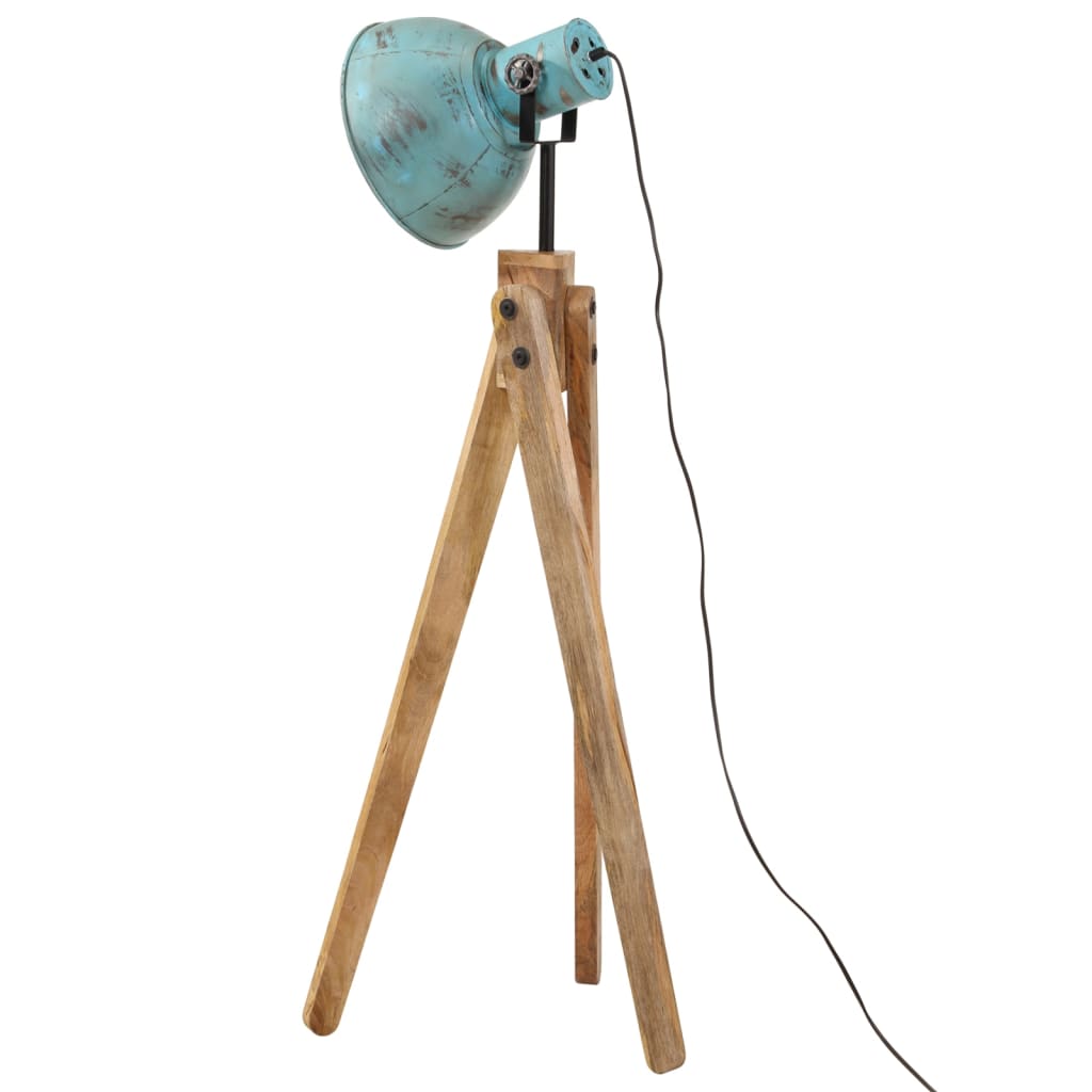 Vloerlamp 25 W E27 45x45x120 cm verweerd blauw