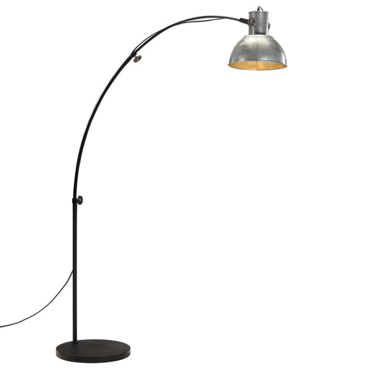 Vloerlamp 25 W E27 150 cm vintage zilverkleurig