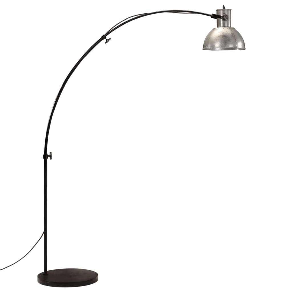 Vloerlamp 25 W E27 150 cm vintage zilverkleurig